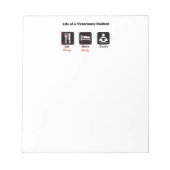 獣医の学生メモ帳の生活 ノートパッド (正面)