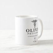 獣医の専門の卒業|の退職 コーヒーマグカップ (正面右)