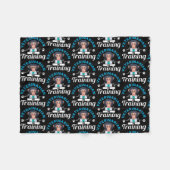 獣医の将来の獣医の養成に携わる獣医 フリースブランケット (正面(横))