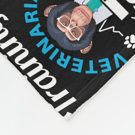 獣医の将来の獣医の養成に携わる獣医 フリースブランケット (角)