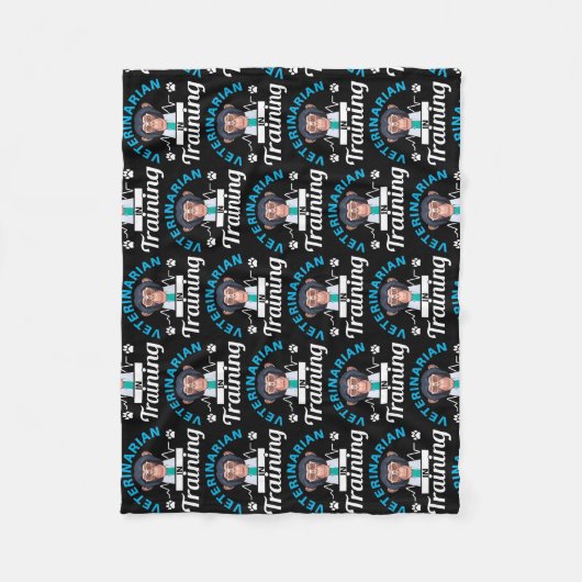 獣医の将来の獣医の養成に携わる獣医 フリースブランケット (正面)