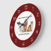 獣医の待合室クロック ラージ壁時計 (傾斜)