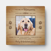 獣医の感謝ペット写真ありがとう フォトプラーク (正面)