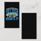 獣医の技術のギフトのアイディア-おもしろいな獣医の発言 名刺 (正面/裏面)