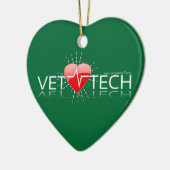 獣医の技術のクリスマスのオーナメント セラミックオーナメント (左)