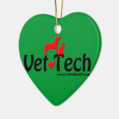 獣医の技術のクリスマスのオーナメント セラミックオーナメント (左)