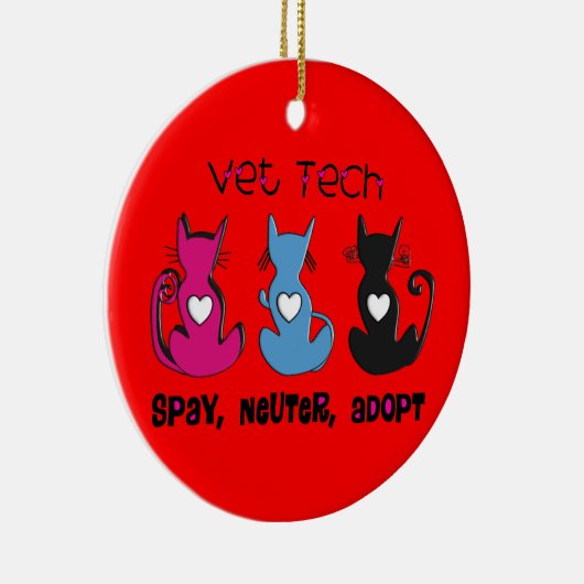 獣医の技術のクリスマスのオーナメント セラミックオーナメント (右)