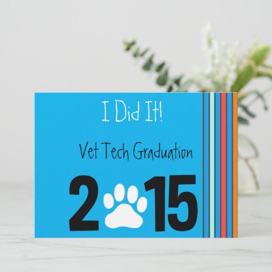 獣医の技術の卒業の招待状2015年 招待状 (スタンド正面)