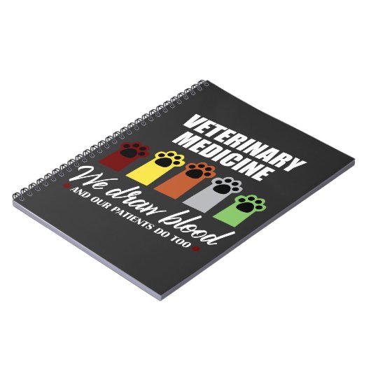 獣医の技術の引くことの血のための獣医の技術のギフト ノートブック (左側)