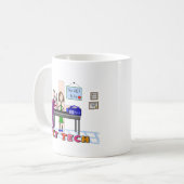獣医の技術の芸術のギフト コーヒーマグカップ (正面左)