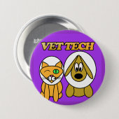獣医の技術ボタン 缶バッジ (正面&裏面)