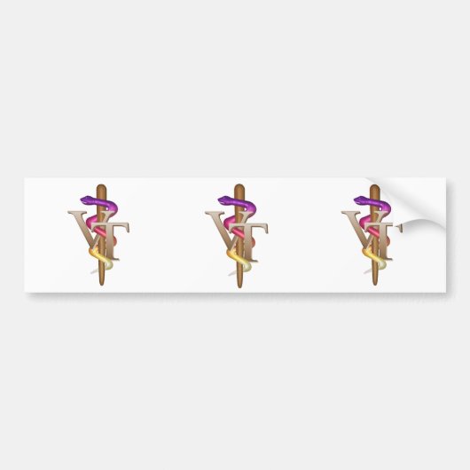 獣医の技術 バンパーステッカー (正面)