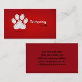 獣医の救急処置は医者私用医院をかわいがります 名刺 (正面/裏面)