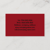 獣医の救急処置は医者私用医院をかわいがります 名刺 (裏面)