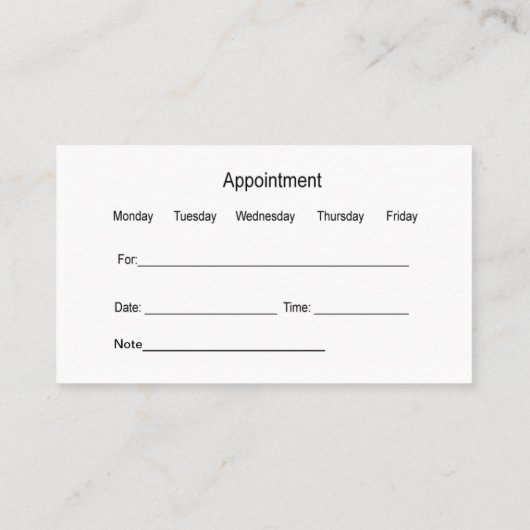 獣医の新しいアポイントメント犬と猫 名刺 (裏面)