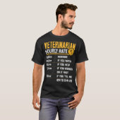 獣医の時給の獣医 Tシャツ (正面フル)