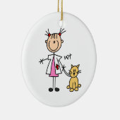 獣医の棒の姿 セラミックオーナメント (右)