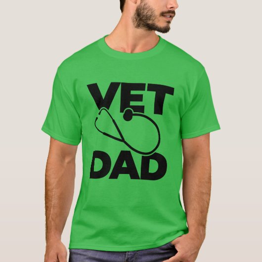 獣医の父ギフト Tシャツ (正面)