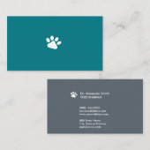 獣医の犬のポーのHL名刺 名刺 (正面/裏面)