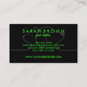 獣医の猫と犬のロゴ 名刺 (裏面)