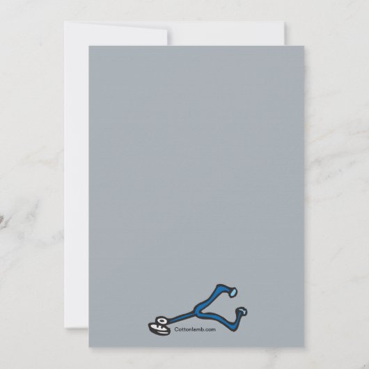 獣医の猫の卒業招待状 招待状 (裏面)