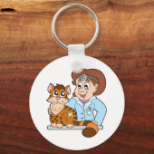 獣医の猫 キーホルダー (正面)