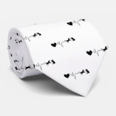 獣医の獣医の心拍の脈拍 ネクタイ