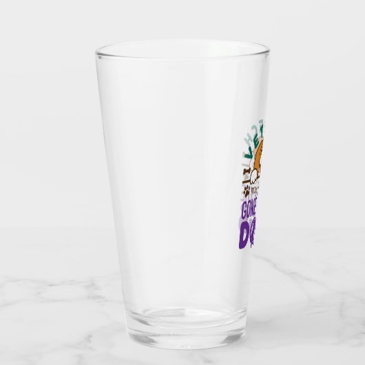 獣医の獣医の技術士の人生が犬に行く タンブラーグラス (右)