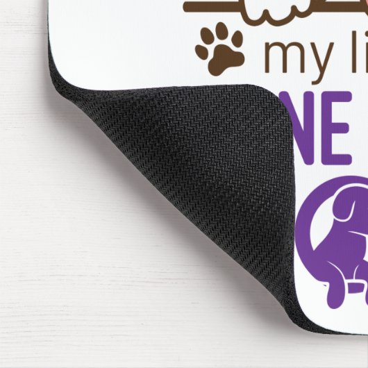 獣医の獣医の技術士の人生が犬に行く マウスパッド (コーナー)