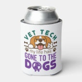 獣医の獣医の技術士の人生が犬に行く 缶クーラー (缶正面)