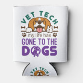 獣医の獣医の技術士の人生が犬に行く 缶クーラー (正面)