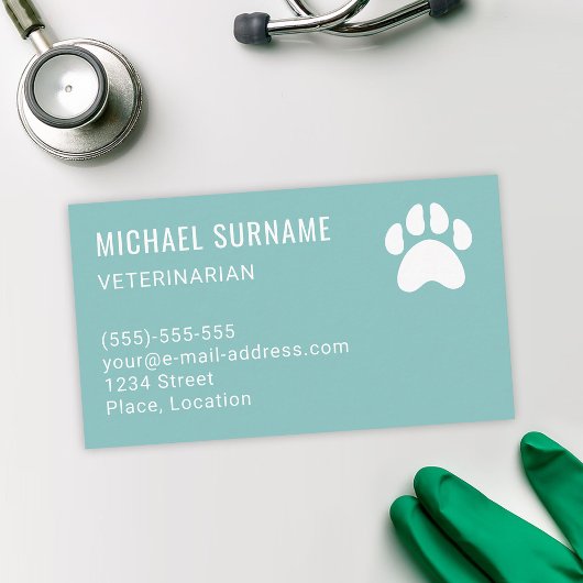 獣医の獣医の獣医ペット 名刺