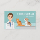獣医の獣医の獣医ペット 名刺 (正面)