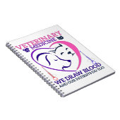 獣医の獣医の獣医Vet Tech We Draw Blood ノートブック (右側)