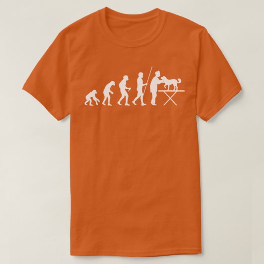 獣医の獣医の進化 Tシャツ (デザイン正面)