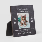 獣医の獣医鑑賞用ペット写真 フォトプラーク (正面)