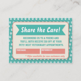 獣医の紹介カード – 個人用設定 紹介カード