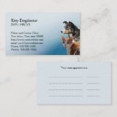 獣医の練習のアポイントメント 予約カード (正面/裏面)