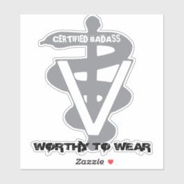 獣医の認定されたバッジ – 衣服に値 シール