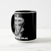 獣医の認定されたバッジ – 衣服に値 マグカップ (正面左)