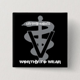 獣医の認定されたバッジ – 衣服に値 缶バッジ