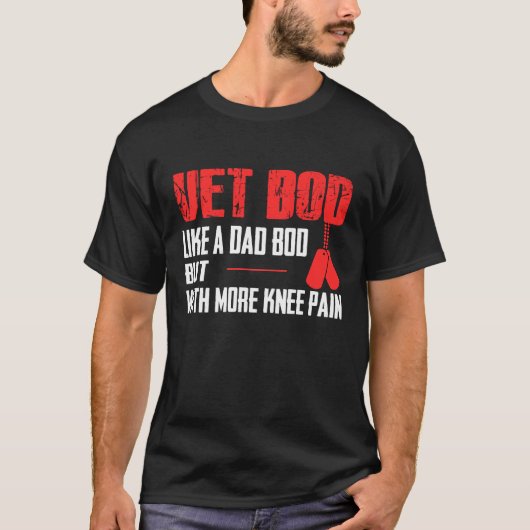 獣医のBodはパパのBodの退役軍人のワイシャツを好みます Tシャツ (正面)