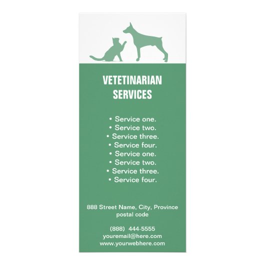 獣医はマットの棚カード整備します ラックカード (正面)