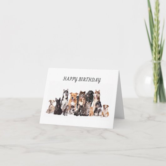 **獣医へのお気に入りのハッピーバースデー** カード (正面)