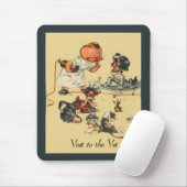 獣医へのヴィンテージの獣医の訪問 マウスパッド (マウス)