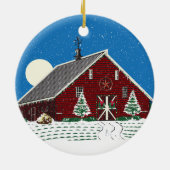 獣医への家畜向けクリスマスプレゼント セラミックオーナメント (裏面)