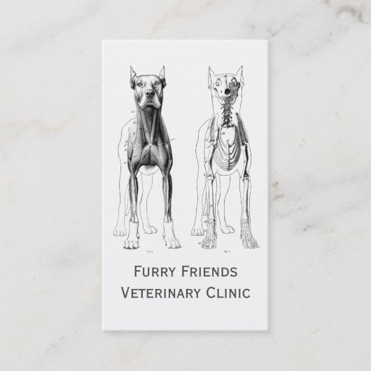 獣医または獣医クリニックの名刺 名刺 (正面)