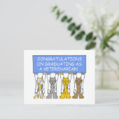 獣医を卒業おめでとう ポストカード (スタンド正面)