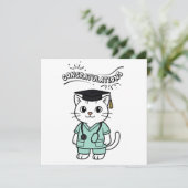 獣医を卒業する最高のおめでとう カード (スタンド正面)