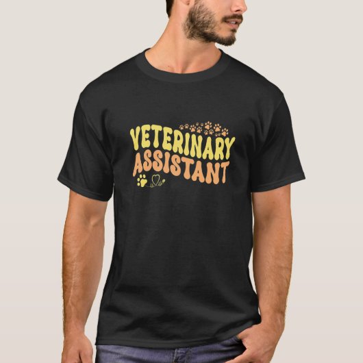 獣医アシスタント獣医テックの学生 Tシャツ (正面)